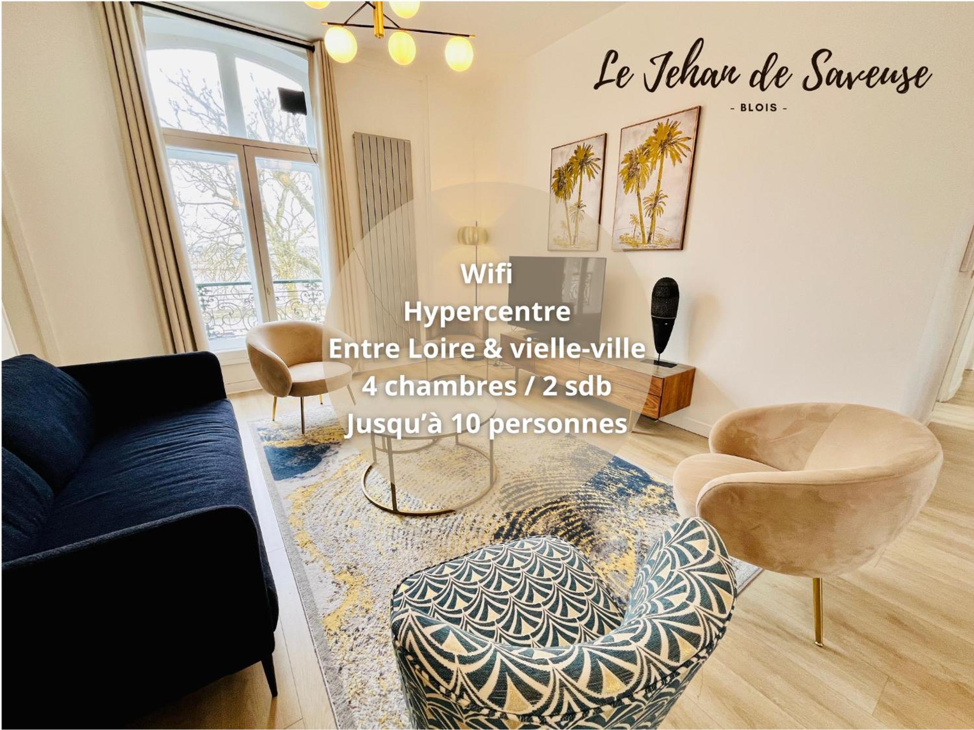 Hypercentre, Quai De Loire, Lumineux, Spacieux, Familial, Le Jehan De Saveuse Blois Exteriér fotografie